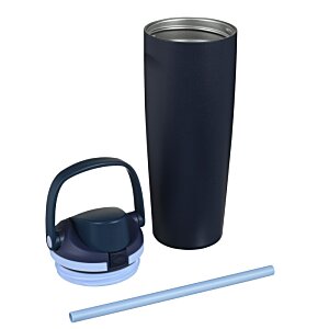 Additional Image 2 - a black cylindrical object with a blue handle