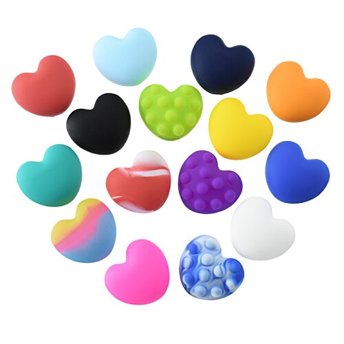Additional Image 4 - a group of colorful hearts