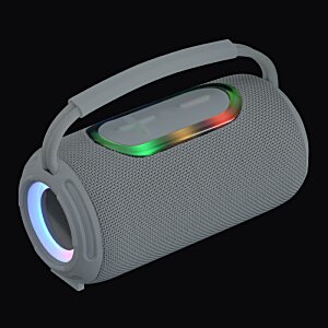 Additional Image 3 - a grey speaker with a colorful light