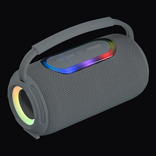 Additional Image 4 - a grey speaker with multicolored lights