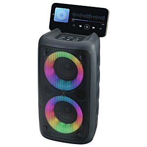Additional Image 3 - a black speaker with multicolored circles