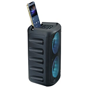 Additional Image 5 - a black speaker with a phone in it