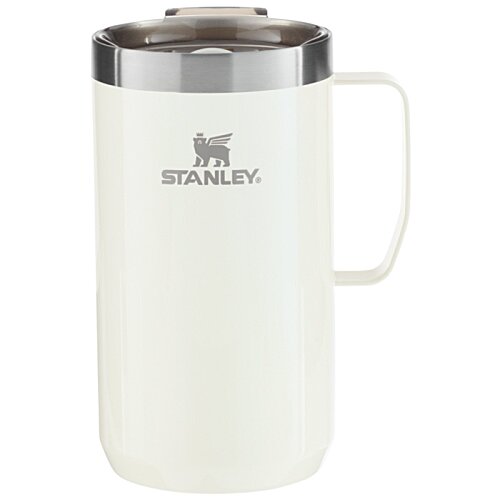 Additional Image 1 - a white and silver coffee mug