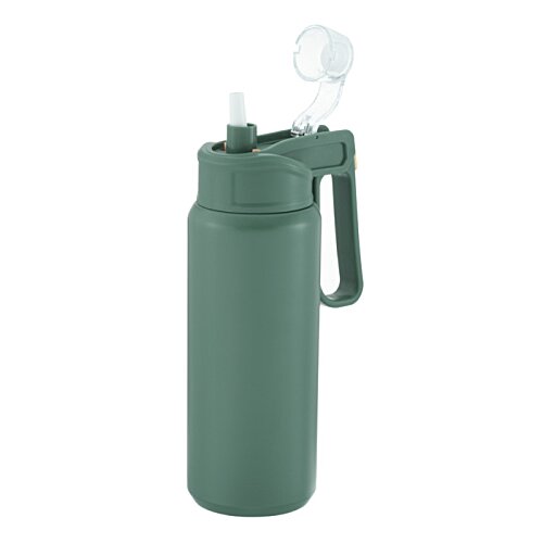 Additional Image 2 - a green water bottle with a handle