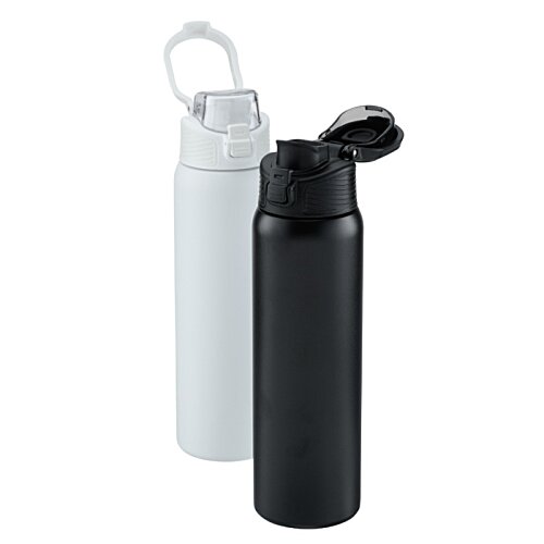 Additional Image 1 - a white and black water bottles