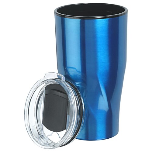 Additional Image 3 - a blue and black tumbler