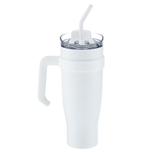 Additional Image 1 - a white cup with a straw