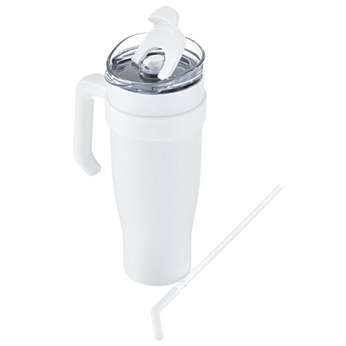 Additional Image 2 - a white cup with a straw