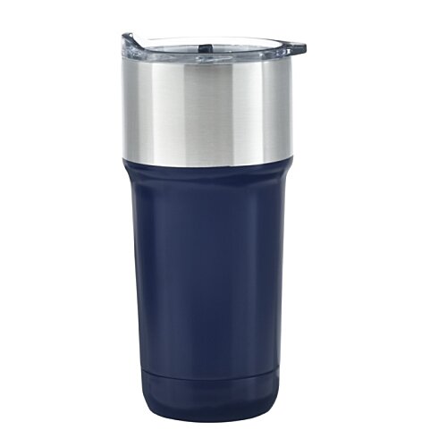Additional Image 2 - a blue and silver tumbler