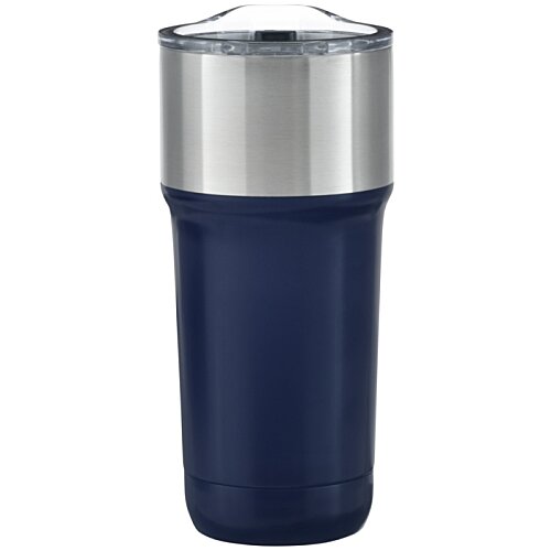 Additional Image 3 - a blue and silver tumbler