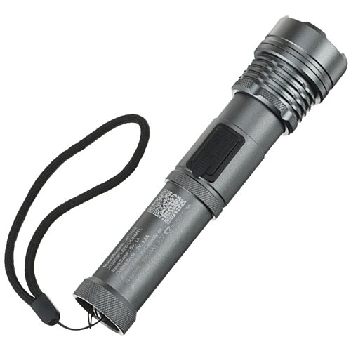 Additional Image 2 - a black flashlight with a strap