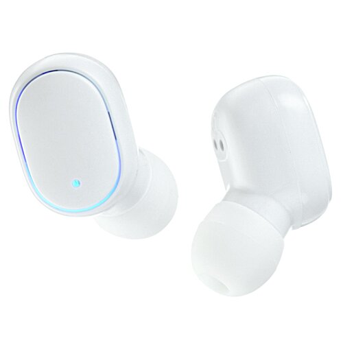 Additional Image 6 - a pair of white earbuds