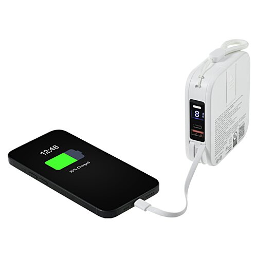 Additional Image 5 - a black and white device with a green battery