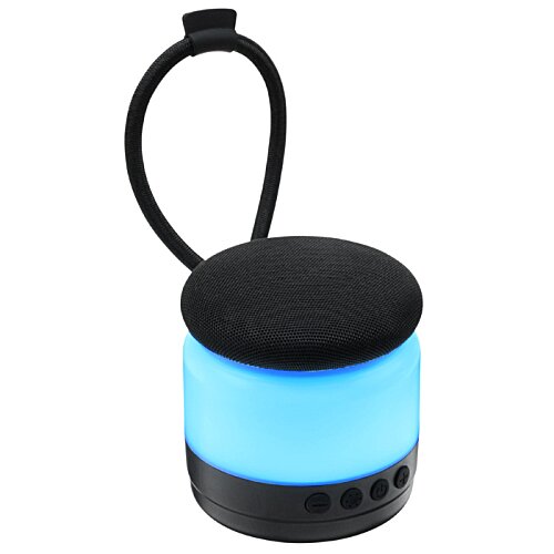Additional Image 4 - a blue light on a black round object