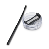 Additional Thumbnail Image 1 - a black straw in a round container