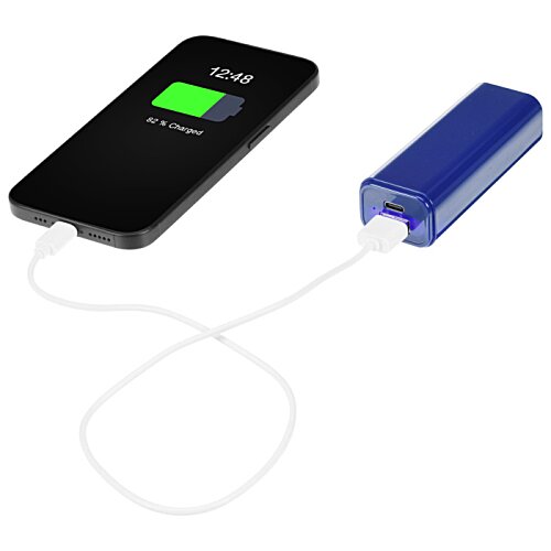 Additional Image 2 - a black cell phone with a blue battery