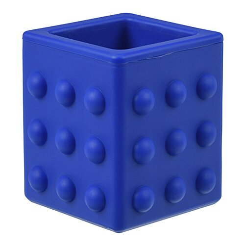 Additional Image 1 - a blue cube with holes in it