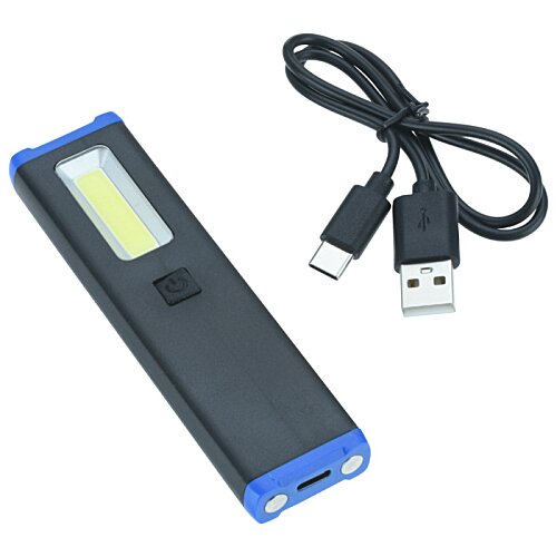 Additional Image 4 - a black and blue rectangular object with a black cord