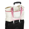 Additional Thumbnail Image 5 - a black and pink bag with a handle
