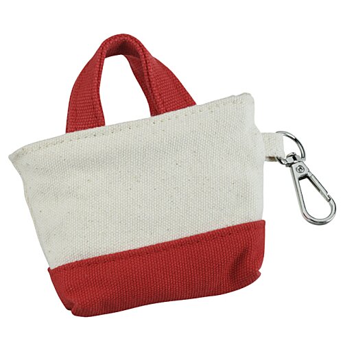 Additional Image 4 - a small red and white bag