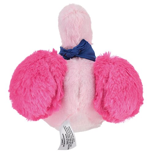 Additional Image 1 - a pink stuffed animal with blue bow