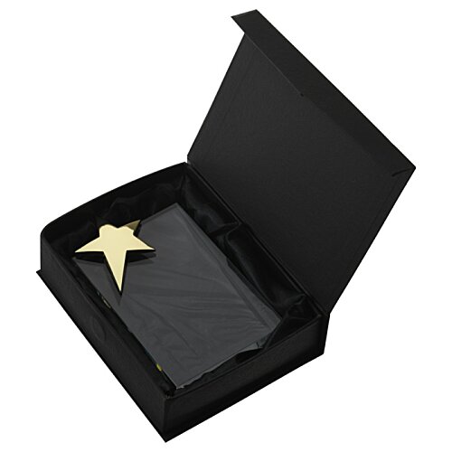 Additional Image 1 - a black box with a gold star in it