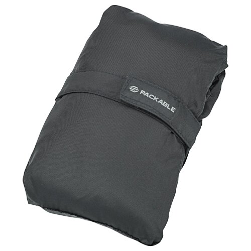 Additional Image 2 - a black fabric bag with a black strap