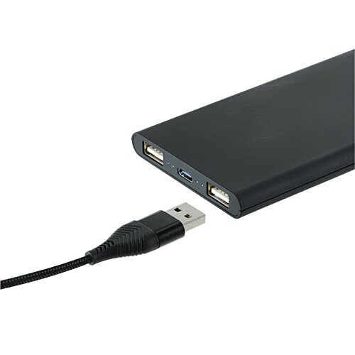 Additional Image 3 - a black rectangular object with a black cord