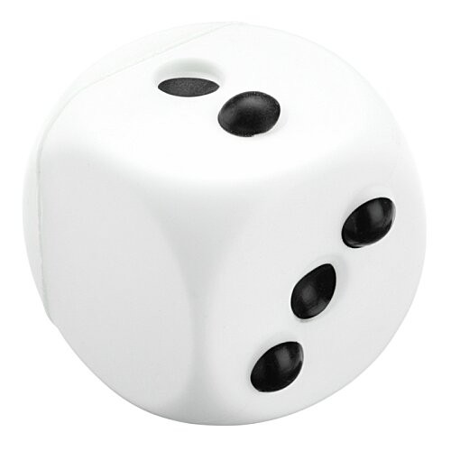 Additional Image 2 - a white dice with black dots