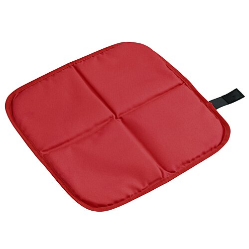 Additional Image 1 - a red square shaped pot holder