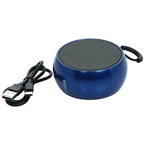 Additional Image 2 - a blue and black round object with a black cord