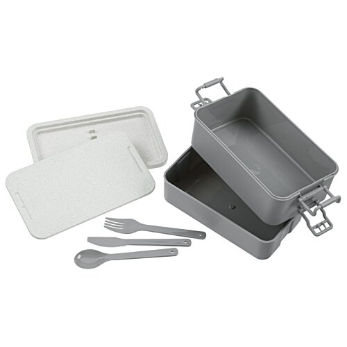 Additional Image 7 - a grey container with a white lid and a white lid