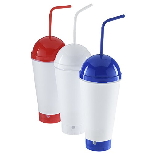 Additional Image 5 - a group of plastic cups with straws