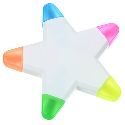 Additional Image 3 - a white star shaped object with multi colored tips