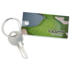 Additional Image 1 - a key chain with a white plastic handle