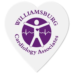 Additional Image 1 - a white heart with purple logo