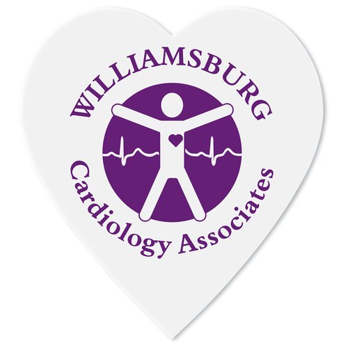 Additional Image 1 - a white heart with purple logo