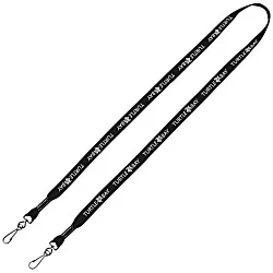 Knit Cotton Lanyard - 5/8" - 2 Swivel Hooks