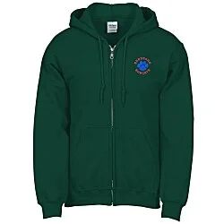 Gildan 50/50 Full-Zip Hooded Sweatshirt - Embroidered