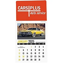 Muscle Car Stick Up Calendar - Rectangle