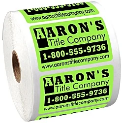 Sticker by the Roll - Rectangle - 1-3/4" x 2-3/4"