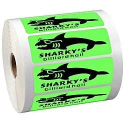 Sticker by the Roll - Rectangle - 1-1/4" x 3-5/8"