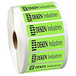 Sticker by the Roll - Rectangle - 3/4" x 2-1/4"