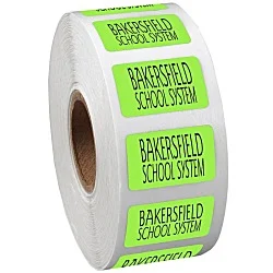 Sticker by the Roll - Rectangle - 5/8" x 1"