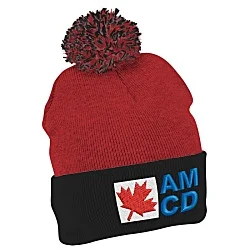 Pom Pom Cuffed Toque