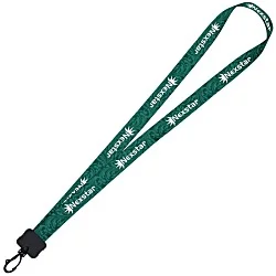 Dye-Sub Lanyard - 3/4" - 32" - Plastic Swivel Snap Hook - Damask