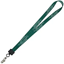 Dye-Sub Lanyard - 3/4" - 32" - Snap with Metal Bulldog - Damask