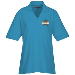 Soft Touch Pique Y-Placket Sport Shirt - Ladies' - Full Colour