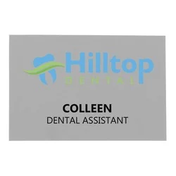 Charleston Name Badge - 2" x 3" - Jeweler's Pinback