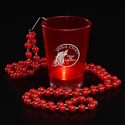 Light-Up Shot Glass on Beaded Necklace - 2 oz.